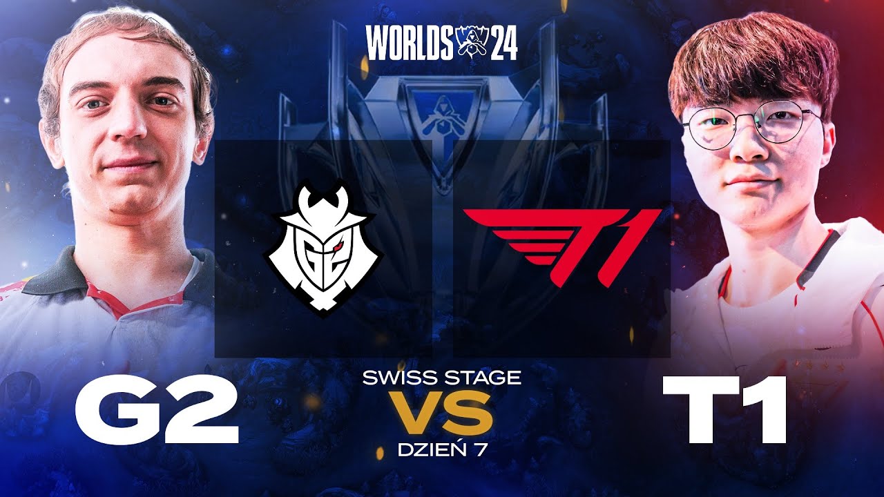 FAKER vs CAPS - T1 vs G2 ESPORTS - WALKA O PLAYOFFY - WORLDS SWISS STAGE