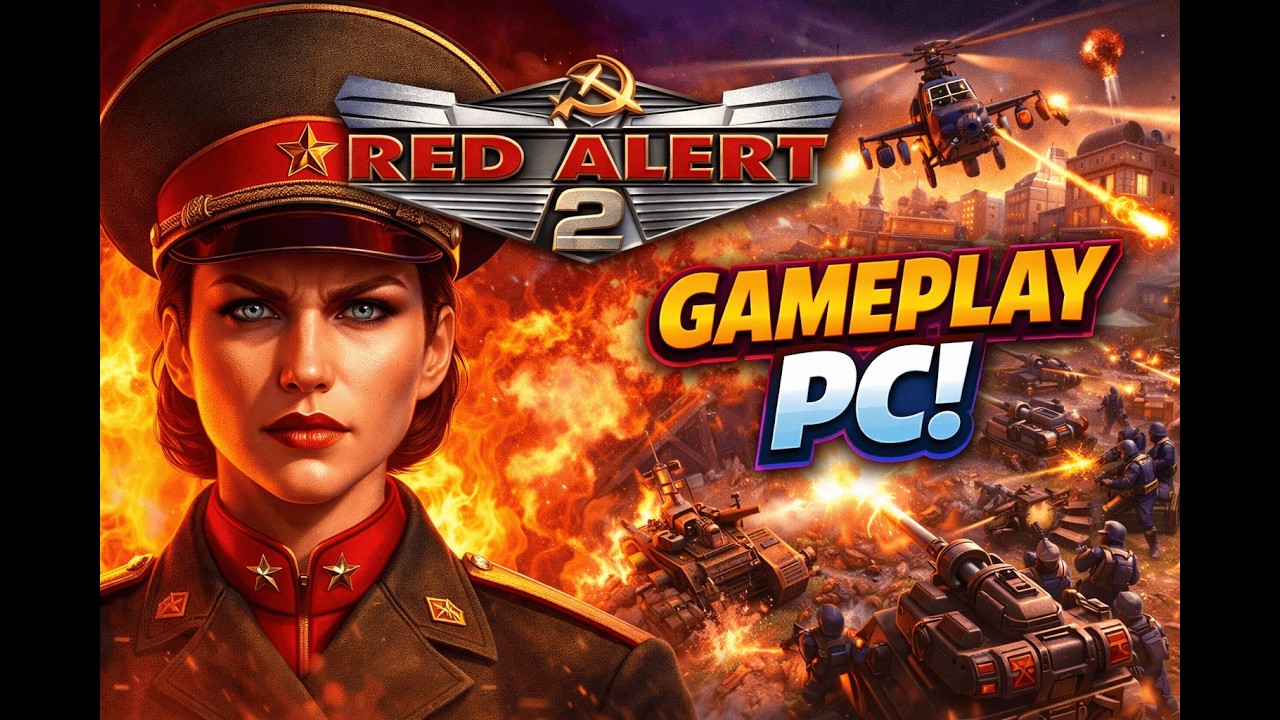 Jogando - Command e Counquer   Red Alert 2 PC