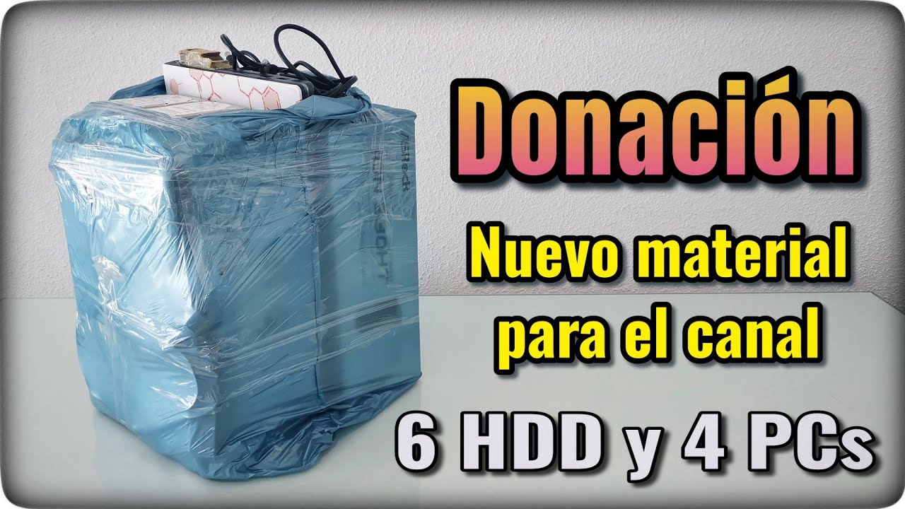 Nuevo material para el canal: abrimos y revisamos una donación (6 HDD, 2 laptops y 2 mini PCs).