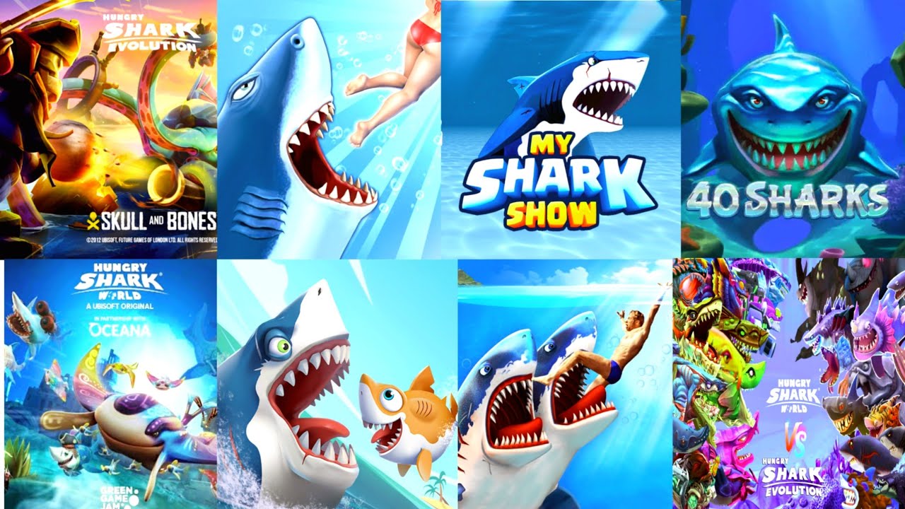 ALL SHARK GAME THROUGH THE NEW YEARS (2024) All Sharks - Hungry Shark