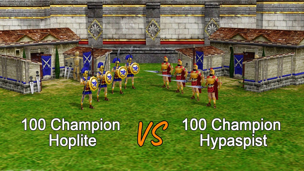 Age of Mythology - Hoplite vs Hypaspist