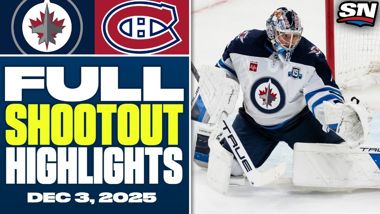 Winnipeg Jets at Montreal Canadiens | FULL Shootout Highlights - December 3, 2025