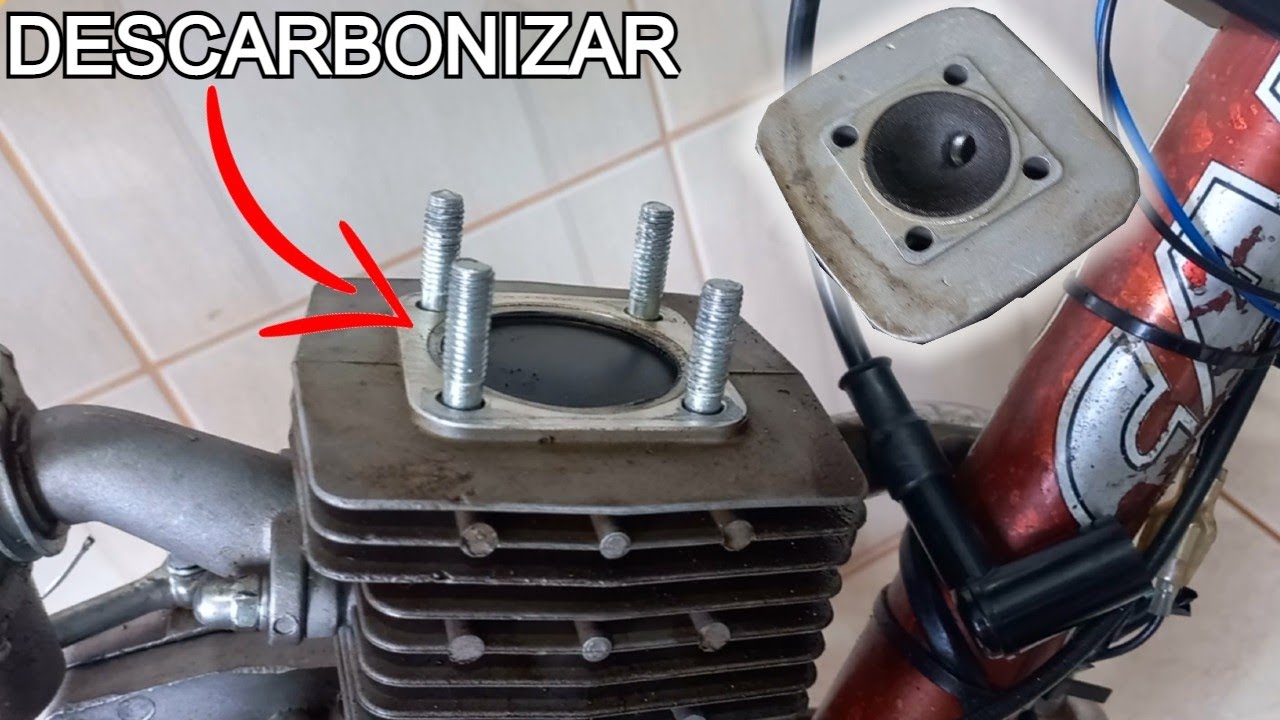 COMO DESCARBONIZAR O MOTOR DA BICICLETA MOTORIZADA - PISTÃO E CABEÇOTE