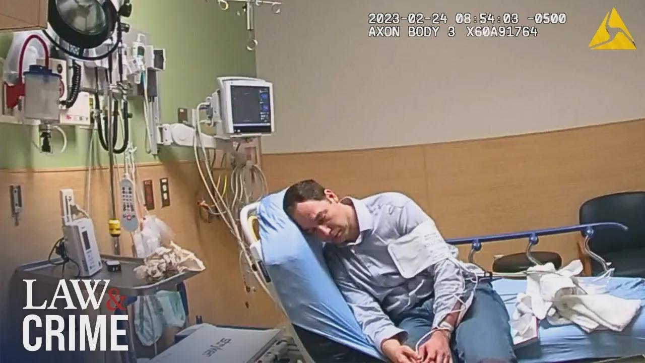 Brendan Banfield, ensangrentado, reza por su esposa después de que la policía dice que la mató