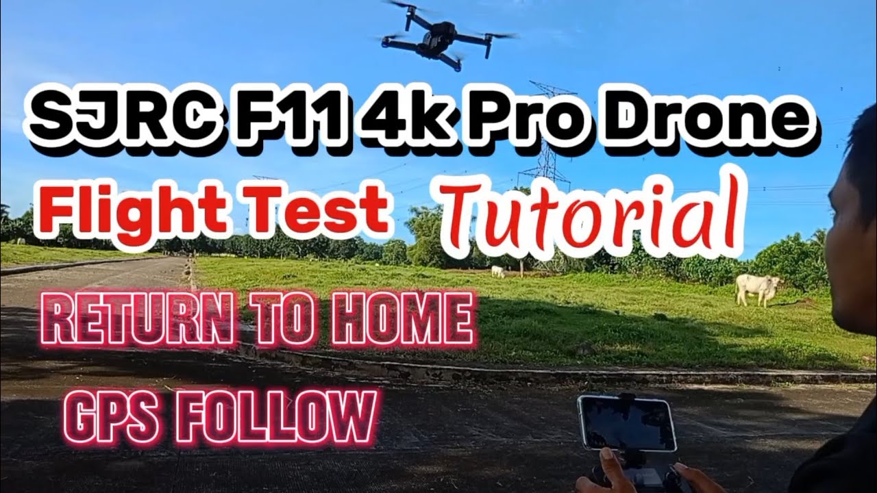 SJRC F11 4k pro Drone , Flight test 2024 Return to home ,GPS follow Tutorial