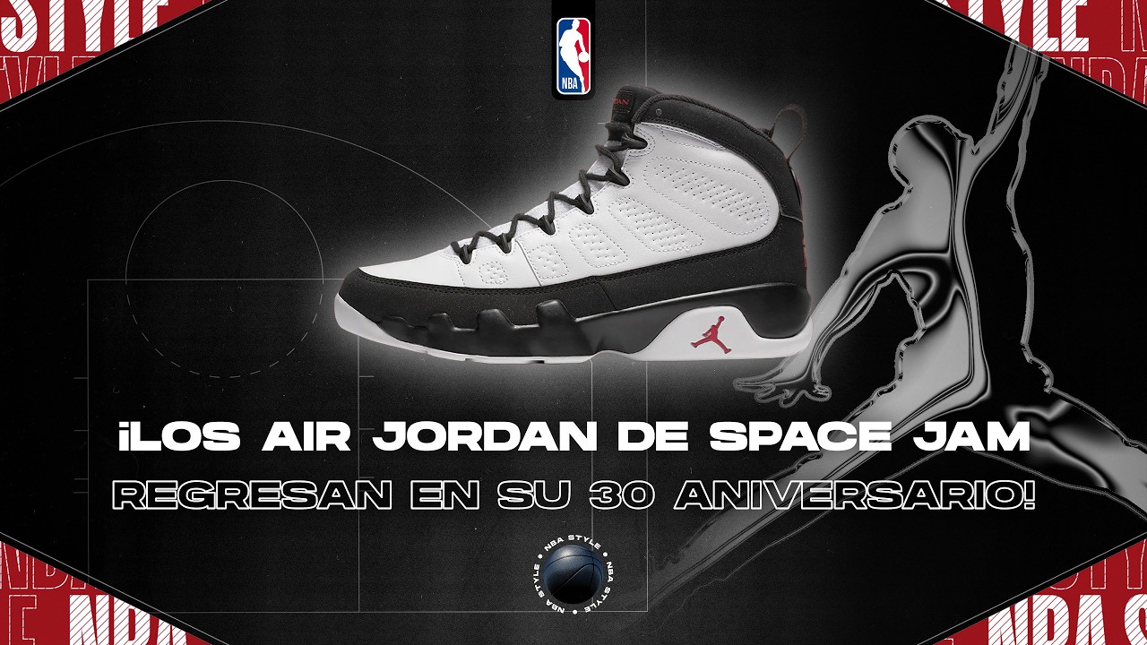 ¡Los icónicos Jordan 9 "Space Jam" están de regreso, por su 30º aniversario!