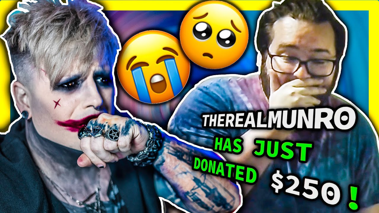 GOTH DONATES TO SMALL STREAMERS (NEARLY CRIES)