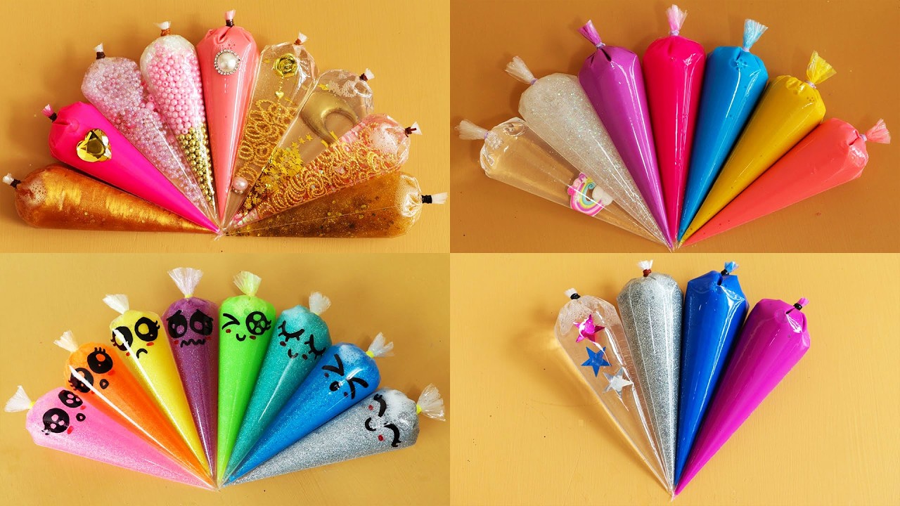 Making Slime with Piping Bags! Most Satisfying Slime Video★ASMR★#ASMR #PipingBags #549