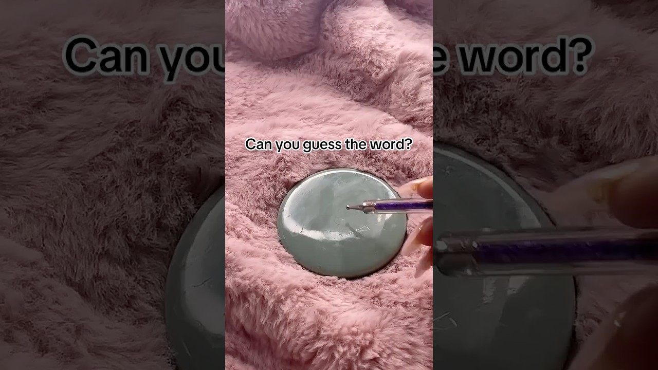 Can you guess the word? 🧐 Drop your answer in the comments! 🔍✨ #asmr #asmrsound
