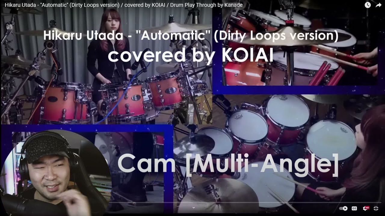 Kanade Sato (Koiai) from Japan - 濃藍 - 佐藤 奏 - 宇多田ヒカル - Drum cam HEAVEN