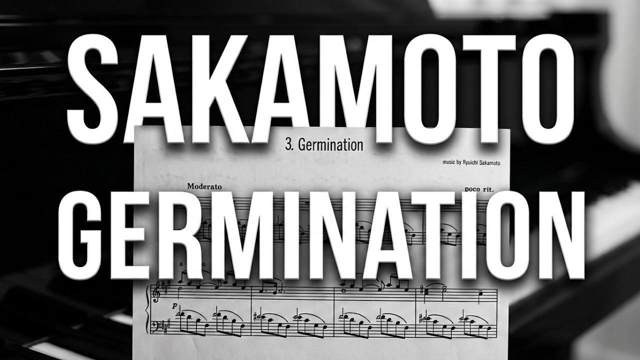 Ryuichi Sakamoto - Germination (Merry Christmas Mr Lawrence /Furyo) - Piano + Sheet Music