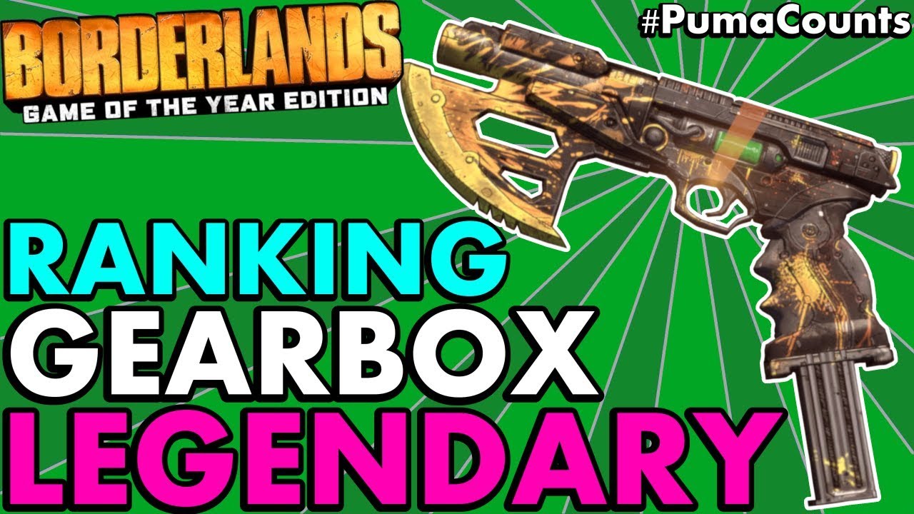 Ranking All 6 New Gearbox Legendary Guns and Weapons in Borderlands 1 Remastered #PumaCounts