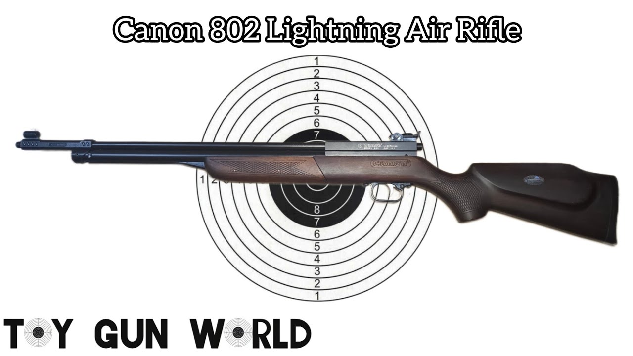 Canon 802 Lightning (Wood) Air Rifle Unboxing, FPS Test, & Shooting Demo