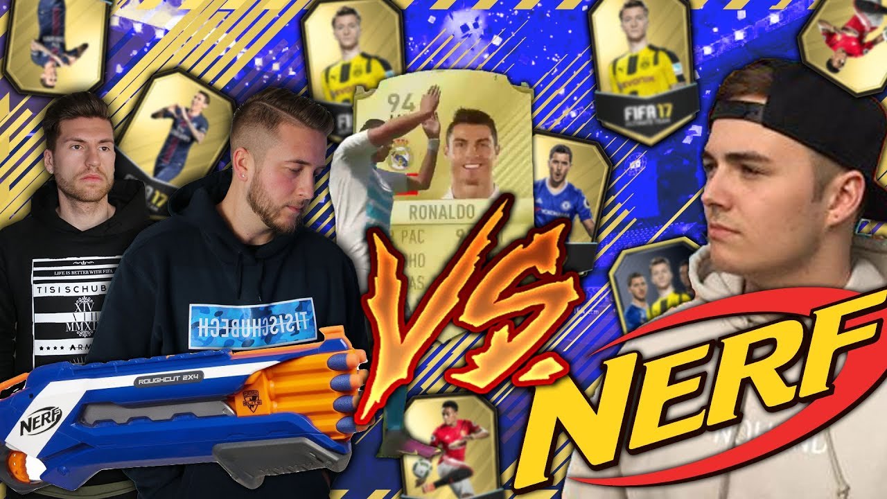 FIFA 17: NERF Pack Battle vs Nohandgaming 😱😳