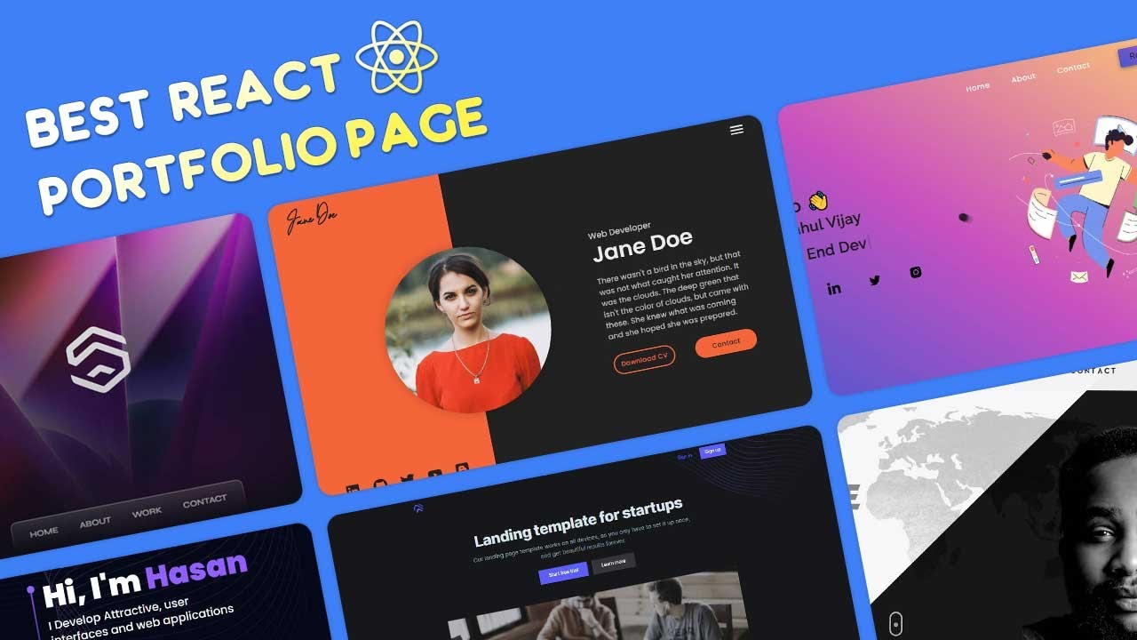 24 лучших бесплатных шаблона сайтов-портфолио React с открытым исходным кодом