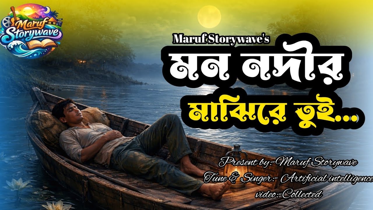 মন নদীর মাঝিরে তুই | Mon Nodir Majhire Toi | Bangla New Fulk Song 2026 | Maruf Storywave 
