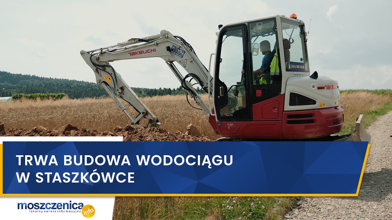 Trwa budowa wodociągu w Staszkówce