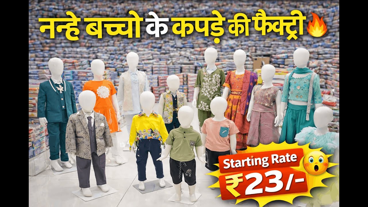 Surat’s No.1 Kids Wear Manufacturer | Biggest Kids Wear Manufacturer in Surat | Wholesale Factory