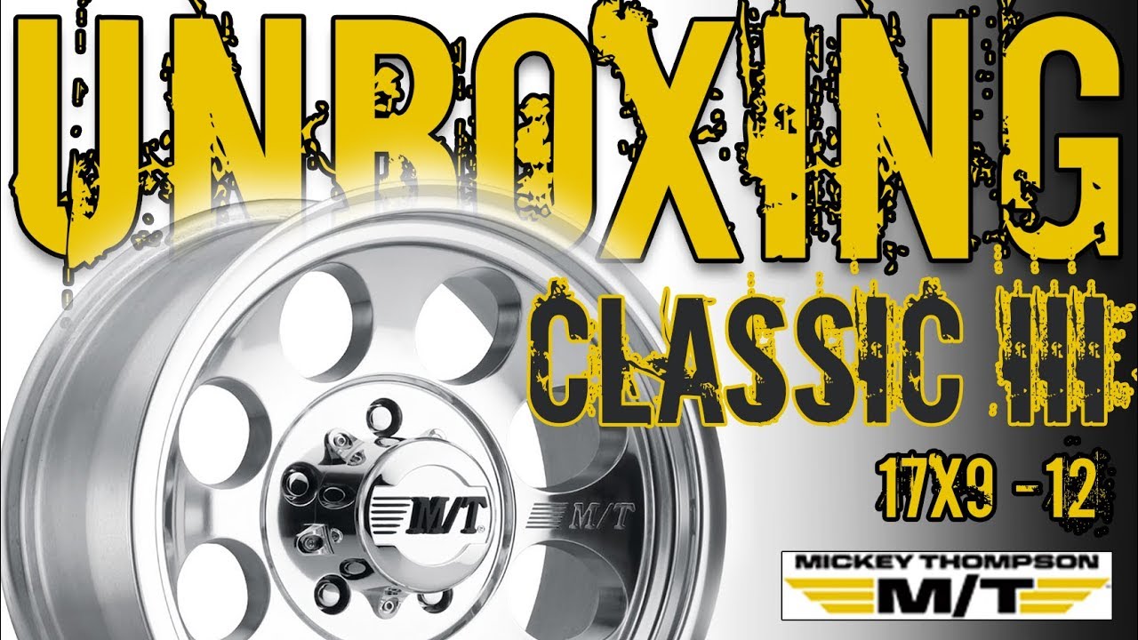 M/T Performance Classic III 17x9 -12 Wheel Rim Unboxing