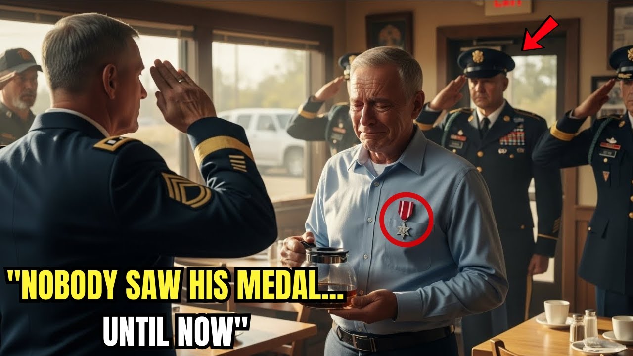 No One Noticed the Old Waiter — Until a General Saw the Silver Star on His Chest