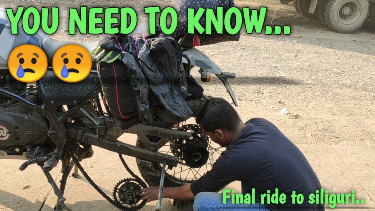 Back to Siliguri... Puncture on the way...