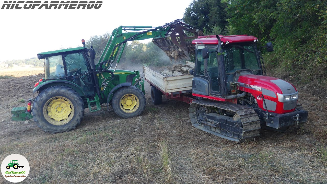 RACCOLTA SASSI 2k23 | UN ASSOLUTA NOVITÀ PER IL CANALE | JOHN DEERE 5820 + MCCORMICK T3 | ROMAGNOLI