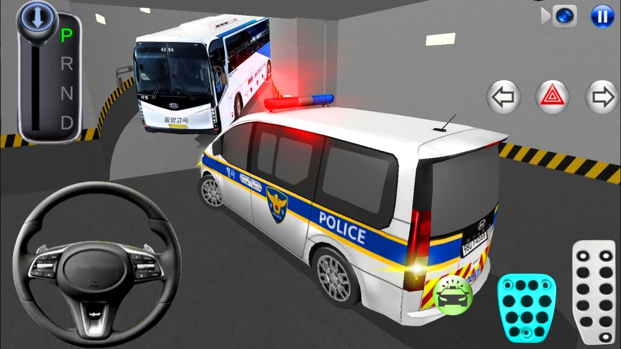 🚔 Police Car vs Bus in Tight Parking | 3D Driving Class Gameplay 2026 | Car Driving Games 