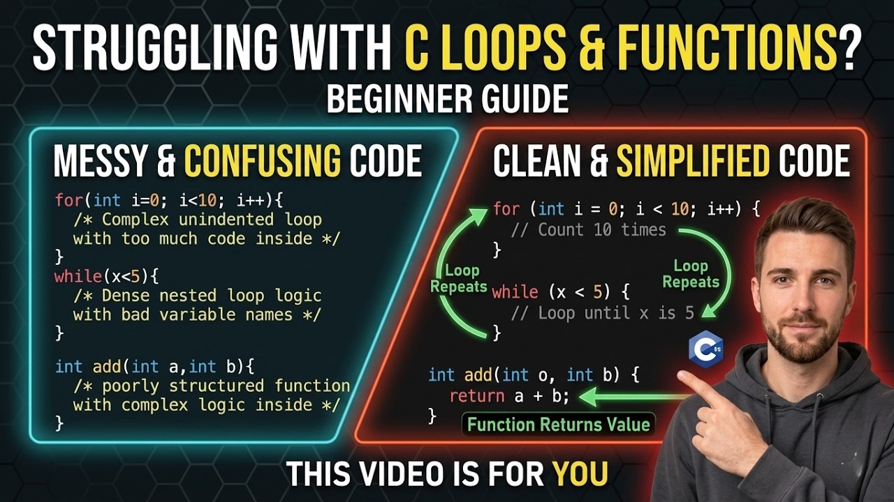 Mastering C Loops, Functions & Memory Management (Beginner Guide)