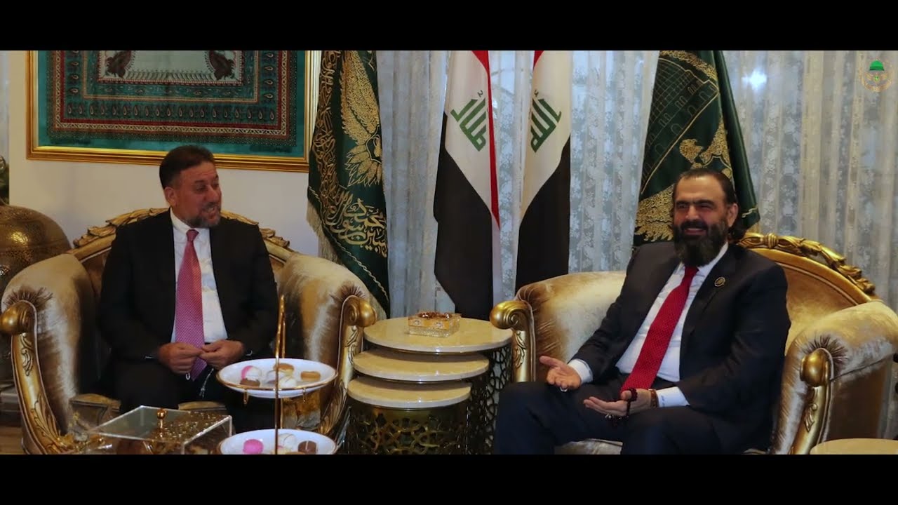 الكسنزان يستقبل الشيخ خميس الخنجر