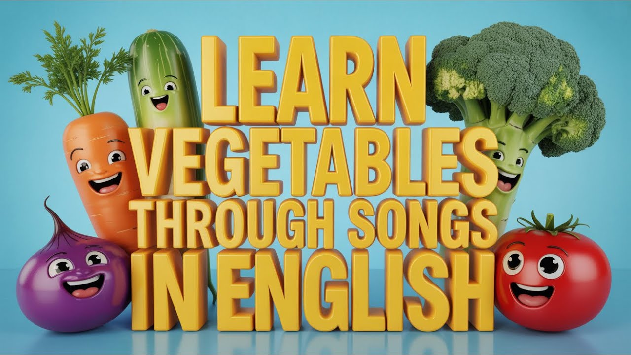 Kids Songs Learn Vegetables | Educational English Nursery Rhymes for Young Learners