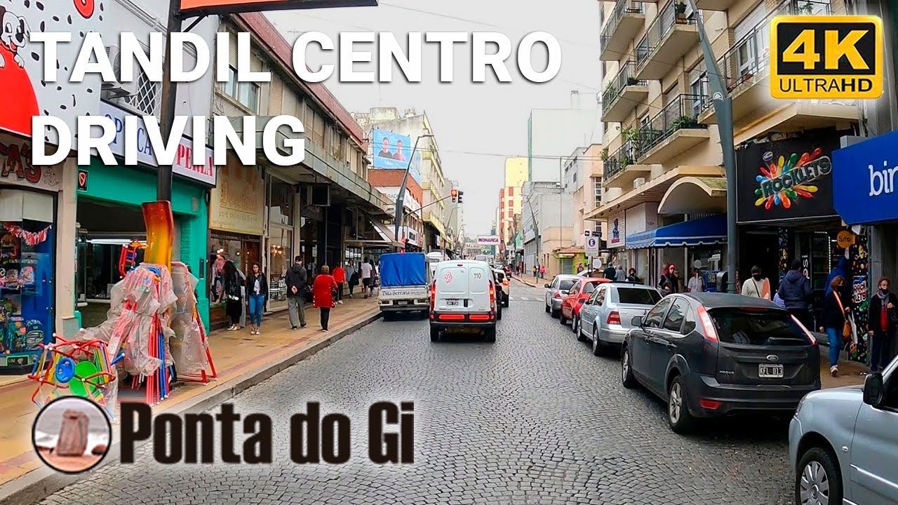 【4K】CIUDAD DE TANDIL #driving tour virtual por el CENTRO COMERCIAL Buenos Aires -República Argentina