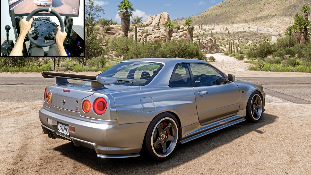 700HP Nissan Skyline GTR R34 - Forza Horizon 5 | Logitech RS50 Gameplay