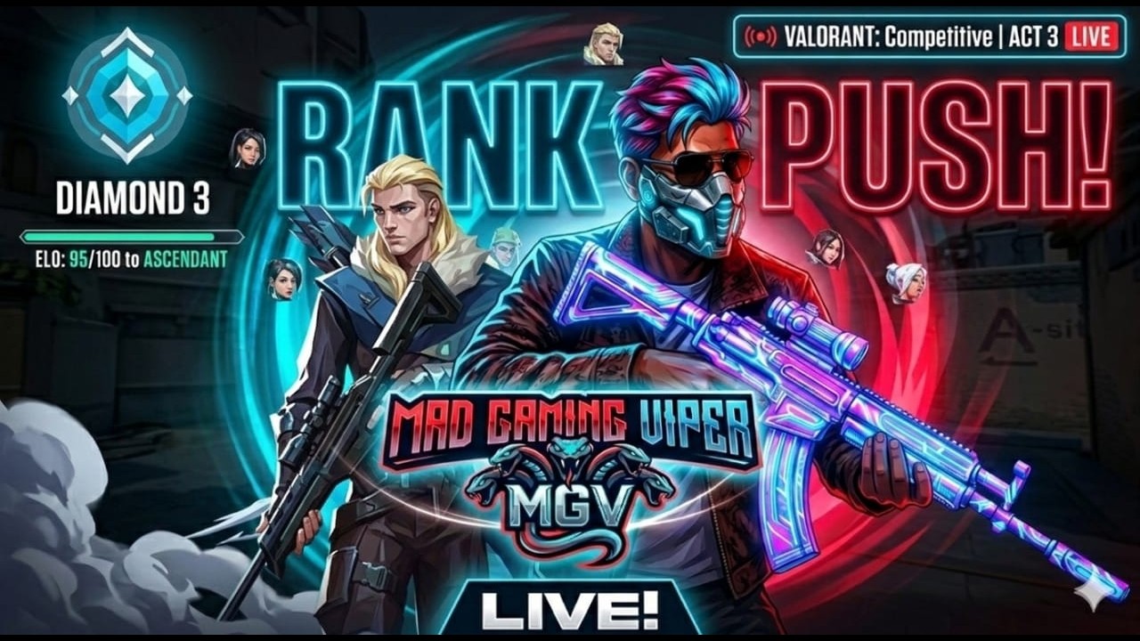VALORANT RANK PUSH LIVE 🛡️ | MAD GAMING VIPER (MGV) | BANGLA