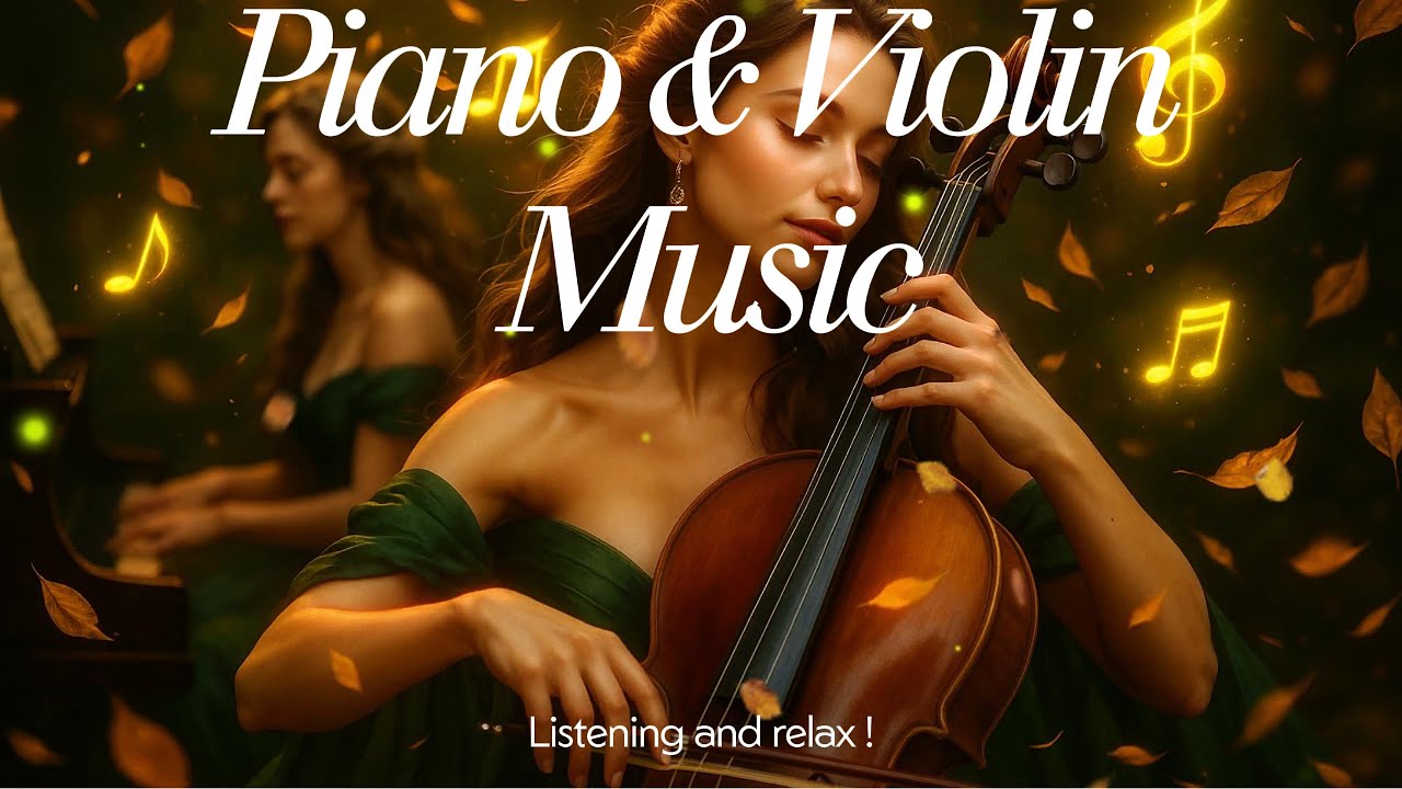 ✨PIANO & VIOLIN MUSIC🌙 Listening and Relax✨ Relaxation, Working , Background music✨ FREE MUSIC