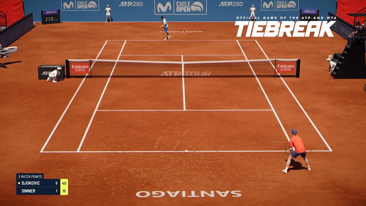 TIEBREAK - Jannik Sinner Vs Novak Djokovic I Chile Open I Legendary AI (PS5)