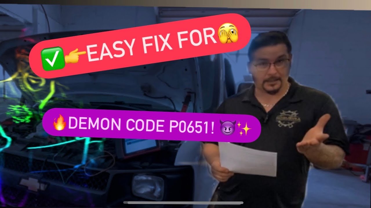 ✅💥Easy and Quick Fix for the Demonic Code P0651! 😈💥