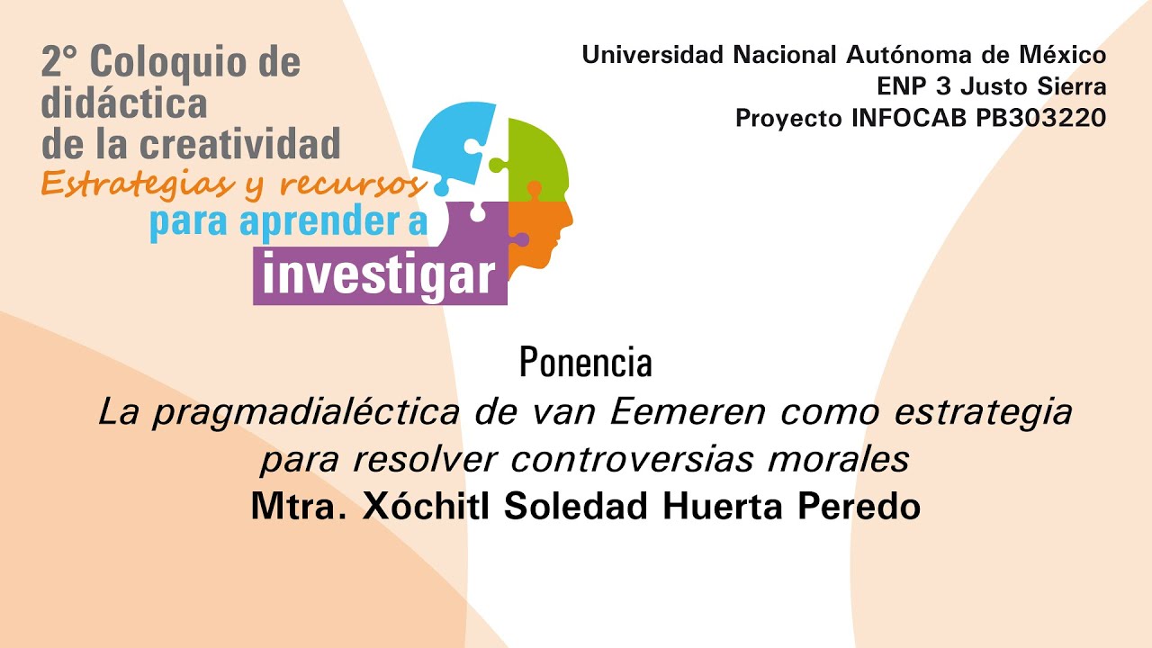 La pragmadial&eacute;ctica de van Eemeren estrategia para resolver controversias Mtra. X&oacute;chitl Huerta