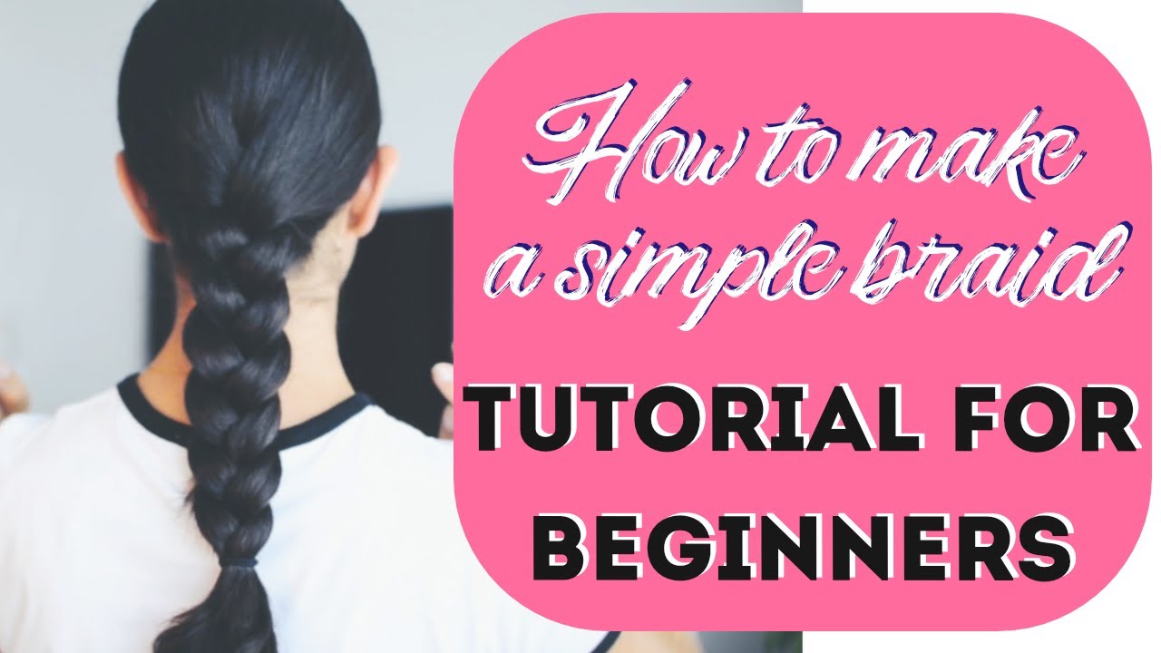 How to Braid Your Own Hair - Simple Tutorial for Beginners | NINA GREY