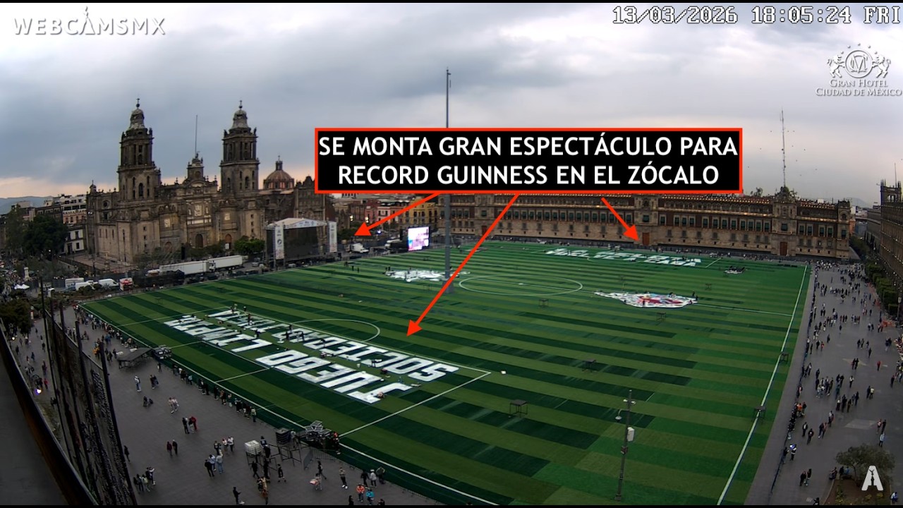 🚨 #CDMX (#RecordGuinness) | Se monta Gran Espectáculo 15/MARZO #Zócalo #EnVivo