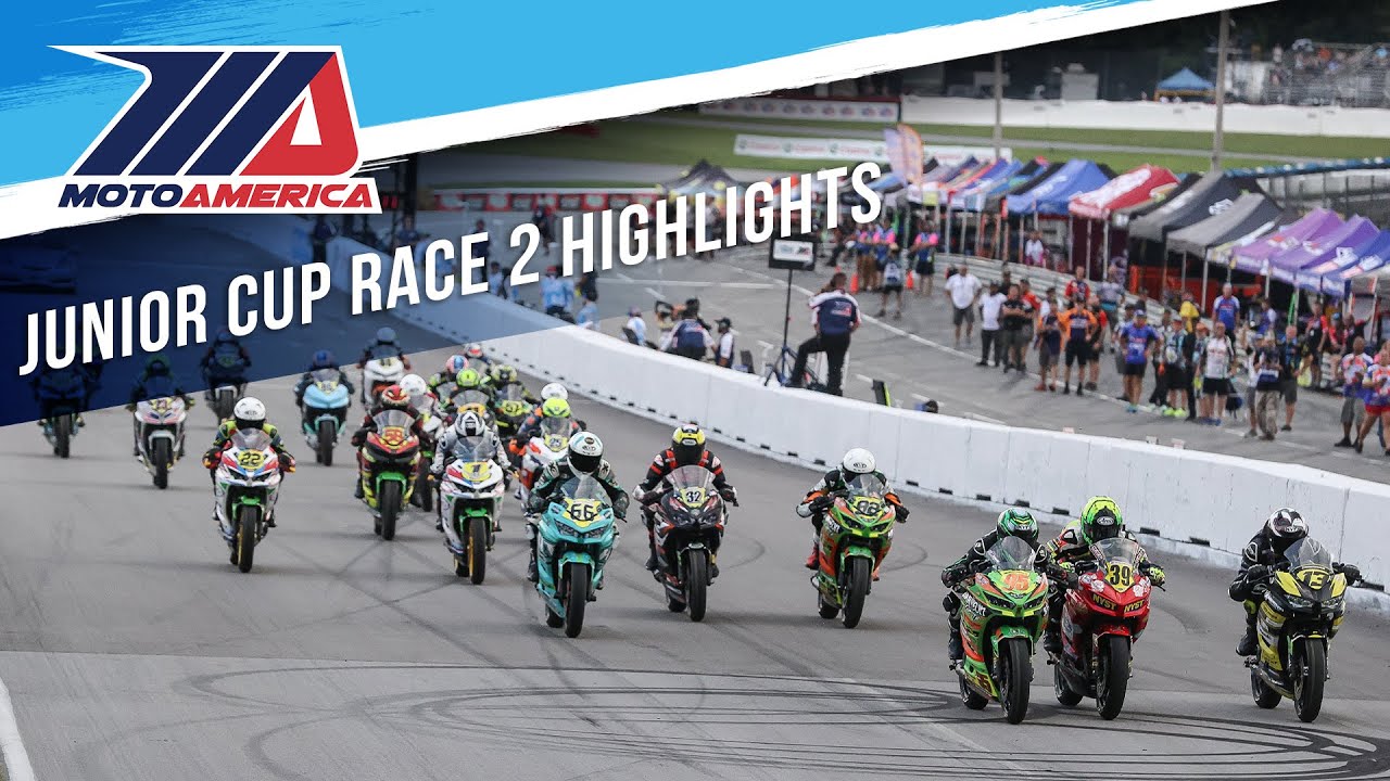 Гонка Junior Cup 2 в Мид-Огайо 2024 — ОСНОВНЫЕ МОМЕНТЫ | MotoAmerica