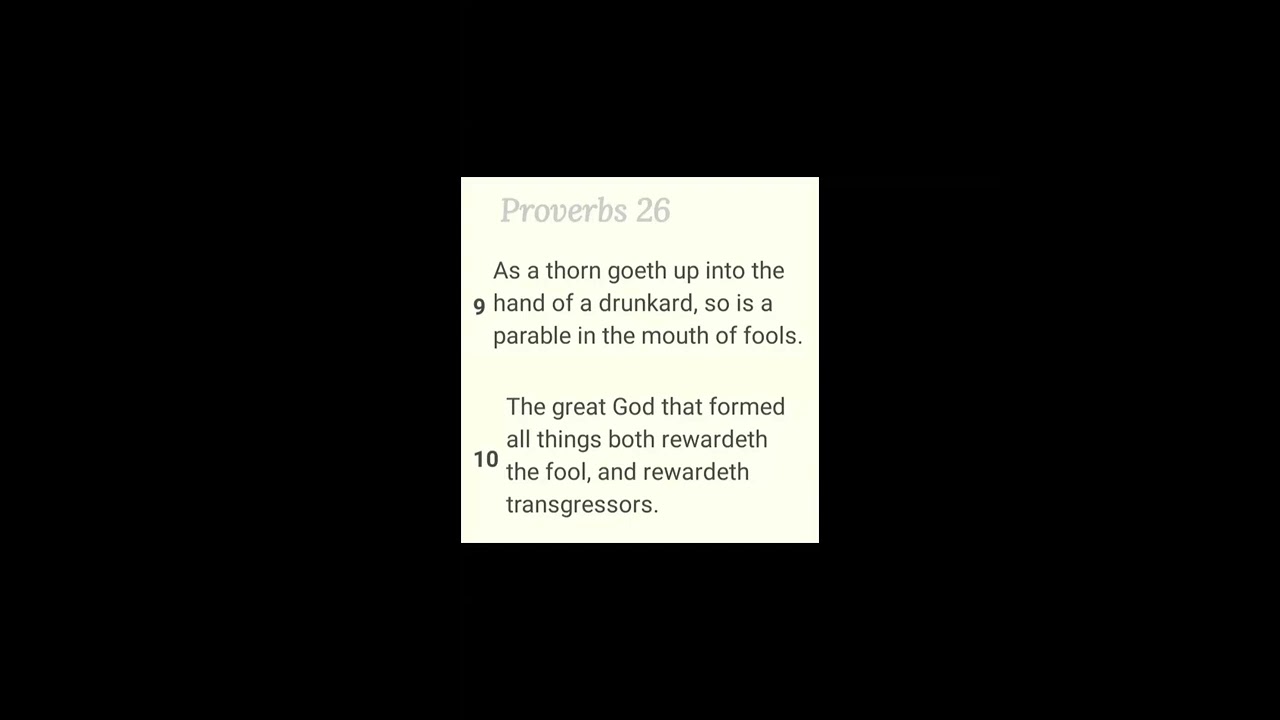Dr Roy J Injety - Devotional on Proverbs 26:9, 10 - 07 Jan'26