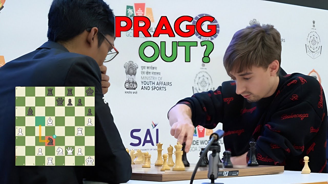 Daniil Dubov vs Praggnanandhaa | Chess Talent Magic!! 🔥