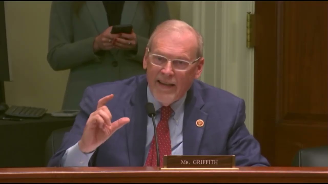 Rep. Griffith questions witnesses at STOCK Act hearing