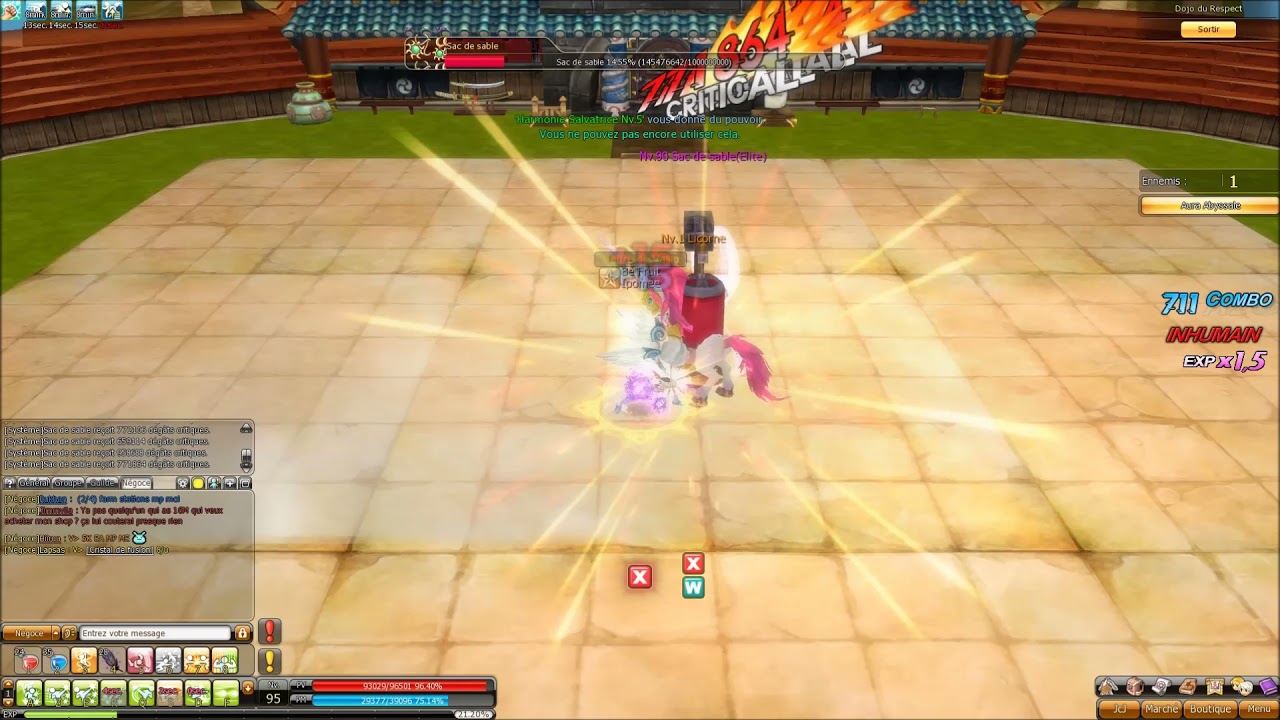 Dragonica Europe : Furie drake VS sac de sable