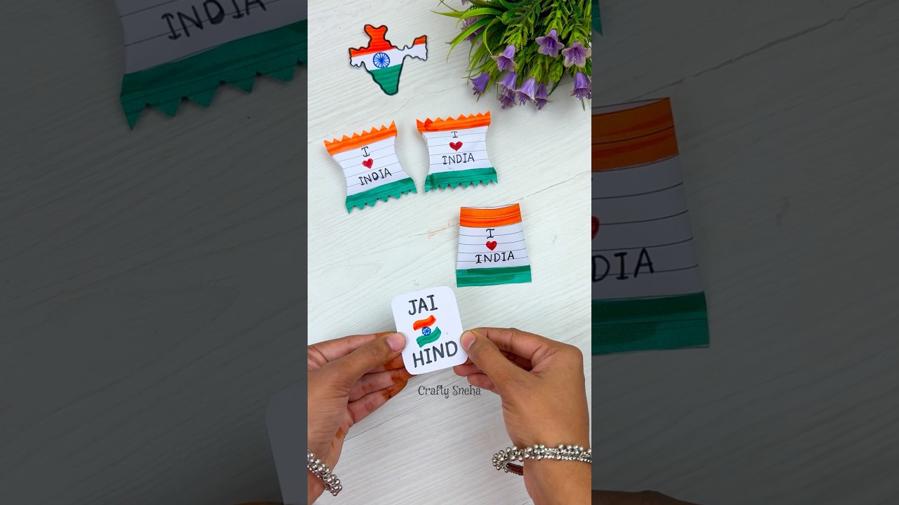 🇮🇳 Поделки ко Дню Республики | Идеи поделок в трех цветах #tricolor #republicday #independenceday...