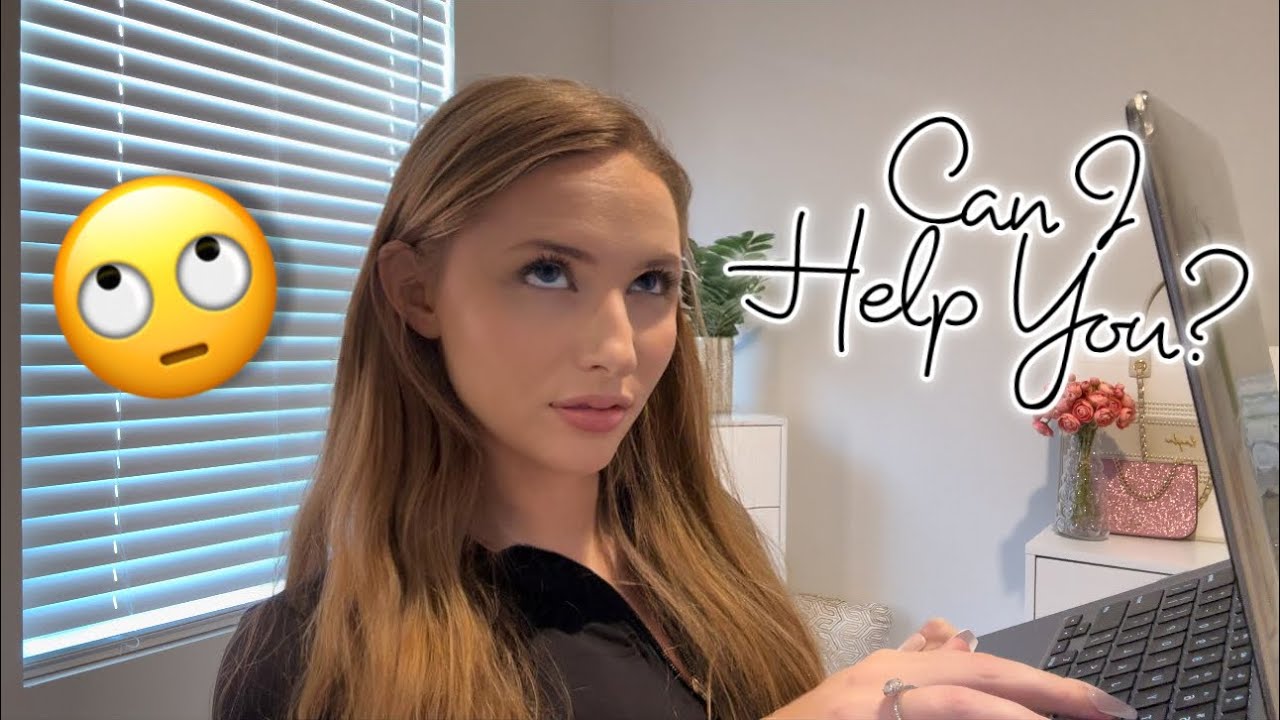 Sassy Secretary Fills Out Your Job Application ⌨️🙄🧾 (+Typing & Gum Chewing)
