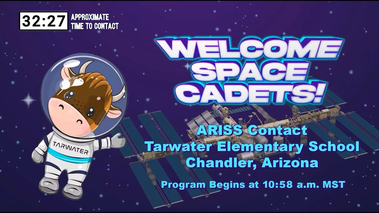 Tarwater Elementary School ARISS Contact, October 27, 2021