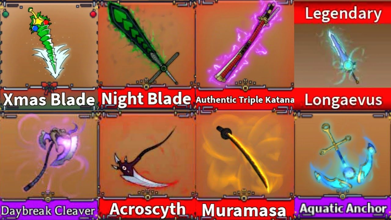 EVERY SWORD SHOWCASE | King Legacy