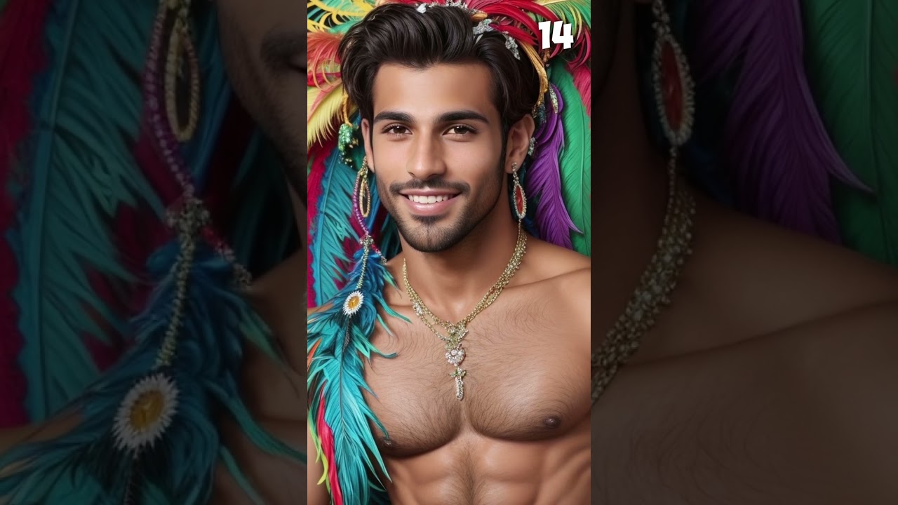 Handsome Brazilian Men at the Carnival in Rio | Brazilian AI Men