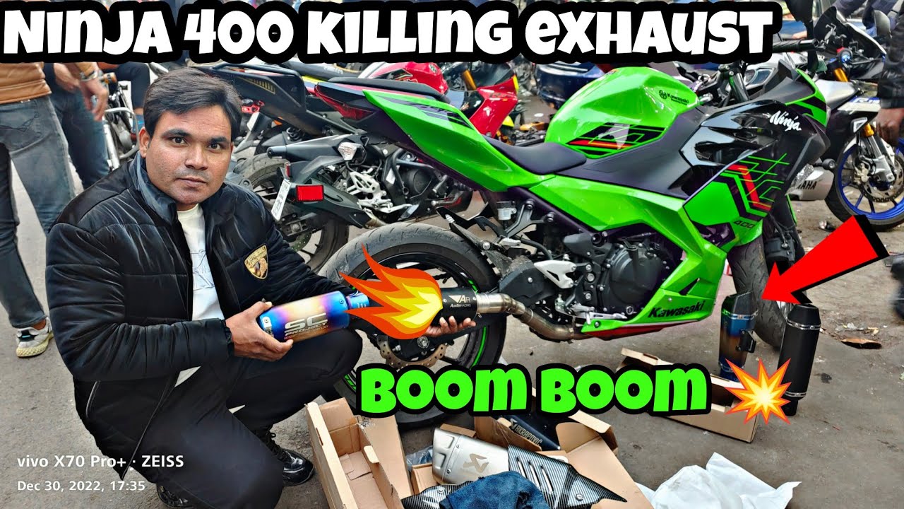 Ninja 400 exhaust modified 🔥🔥kawasaki ninja 400 exhaust sound